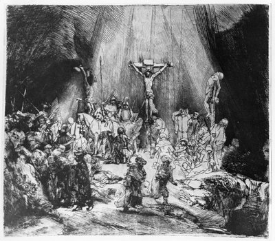 The Three Crosses by Rembrandt van Rijn